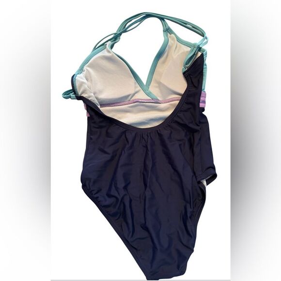 Speedo Womens Swimsuit One Piece Adjustable Crossback High Leg Cut, Size 4, NWOT - Picture 5 of 5